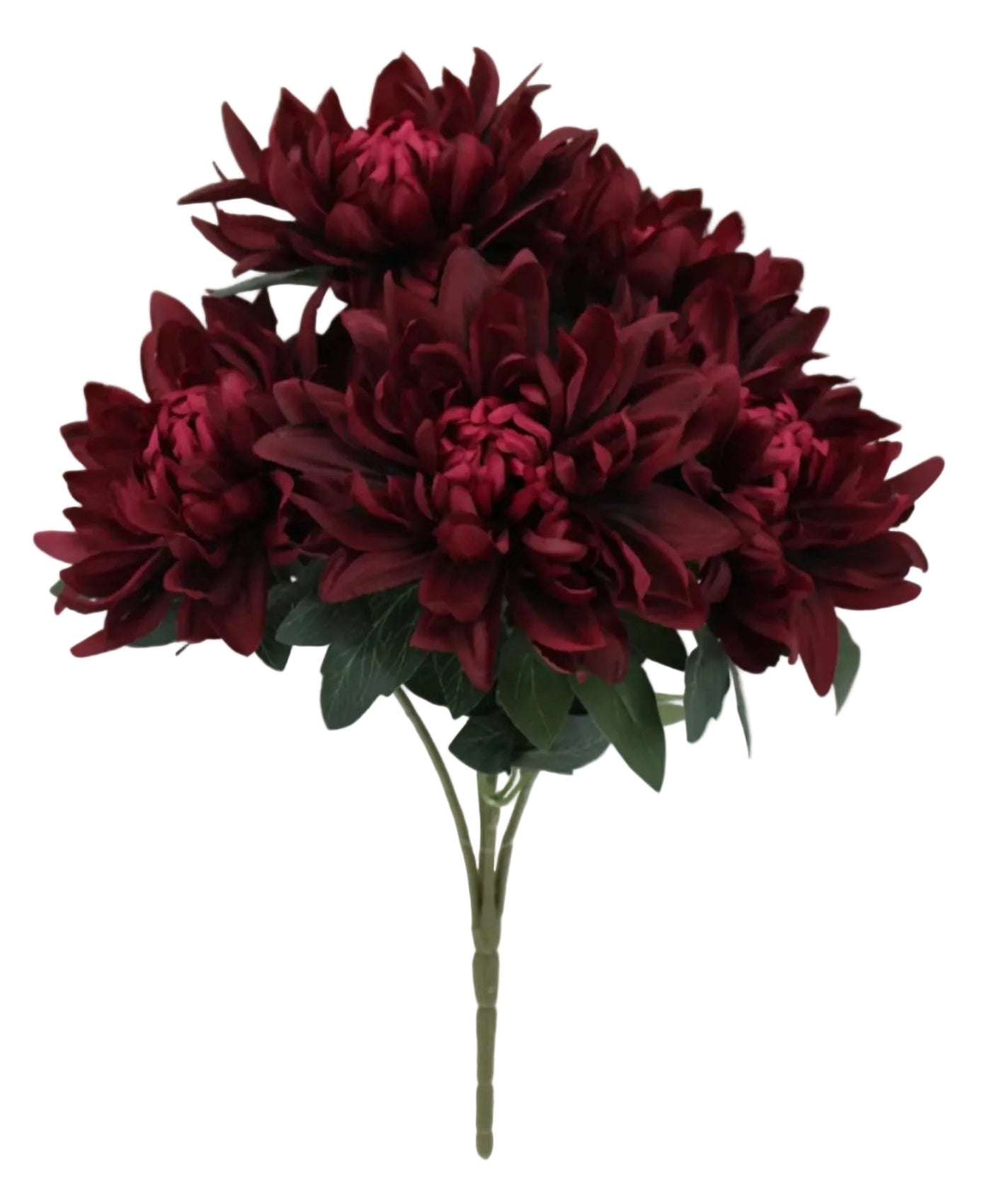 85746-BG | 18" | DAHLIA BUSH X5 | BURGUNDY