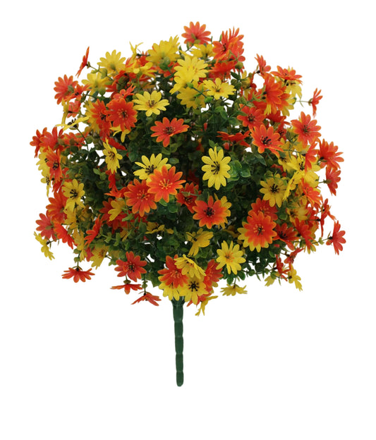 85747-ORYEL | 21" | DAISY BUSH | ORANGE/YELLOW