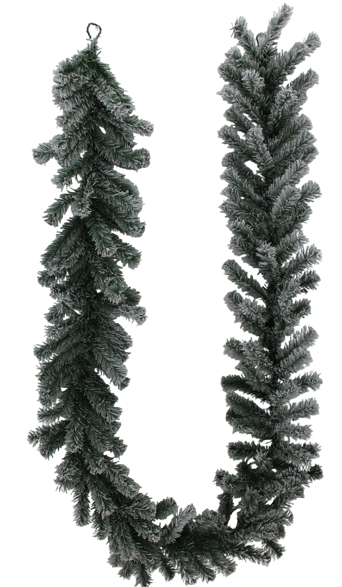 85782 | 9FT | PINE GARLAND W/SNOW