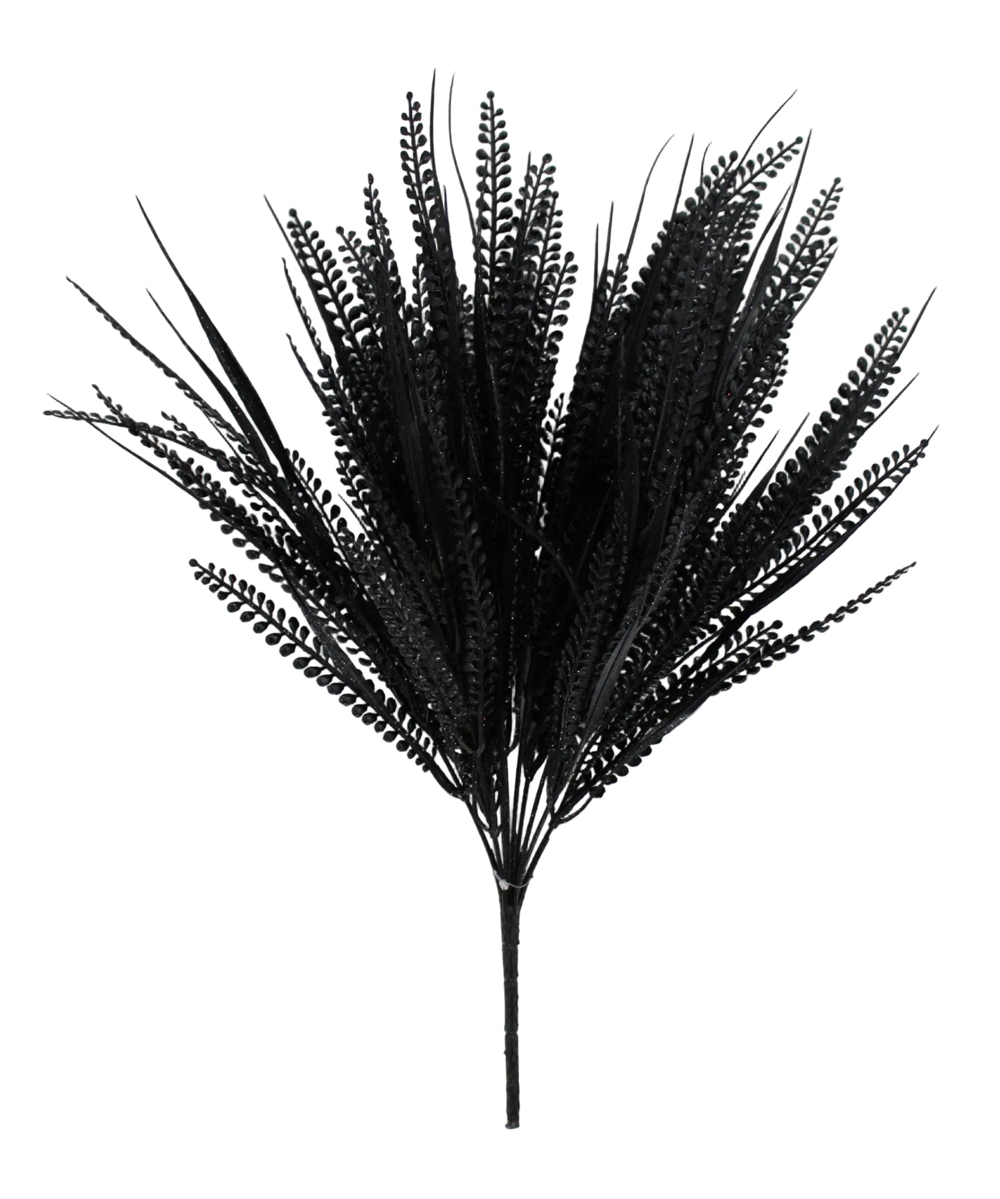 85797-BK | 20" | PLASTIC BUTTON FERN | BLACK