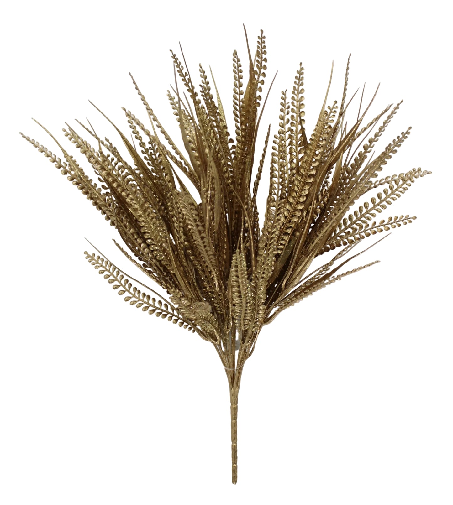 85797-GOLD | 20" | PLASTIC BUTTON FERN | GOLD