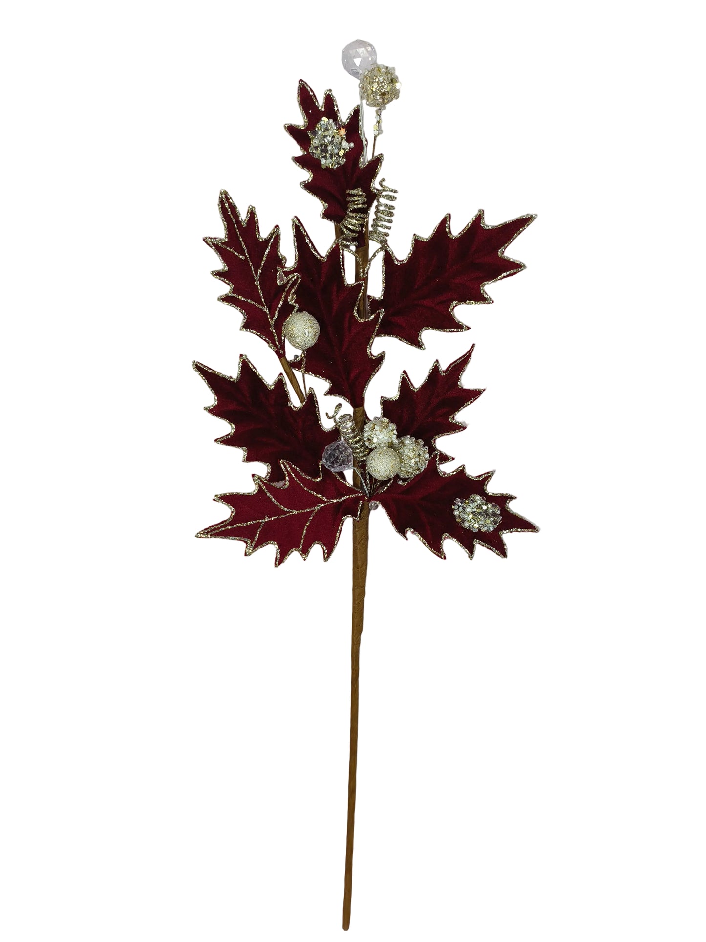 85855-BG | 25" | VELVET HOLLY BERRY | BURGUNDY