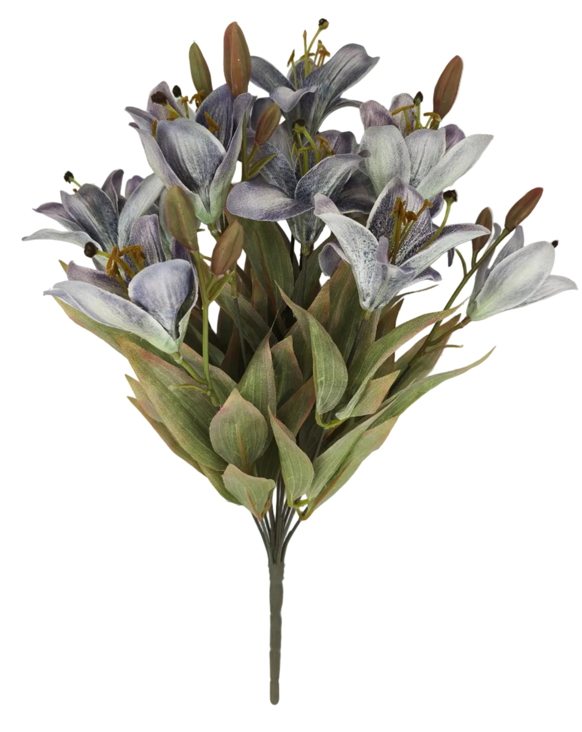 85860-PU | 18" | SMALL LILY BUSH X12 | PURPLE