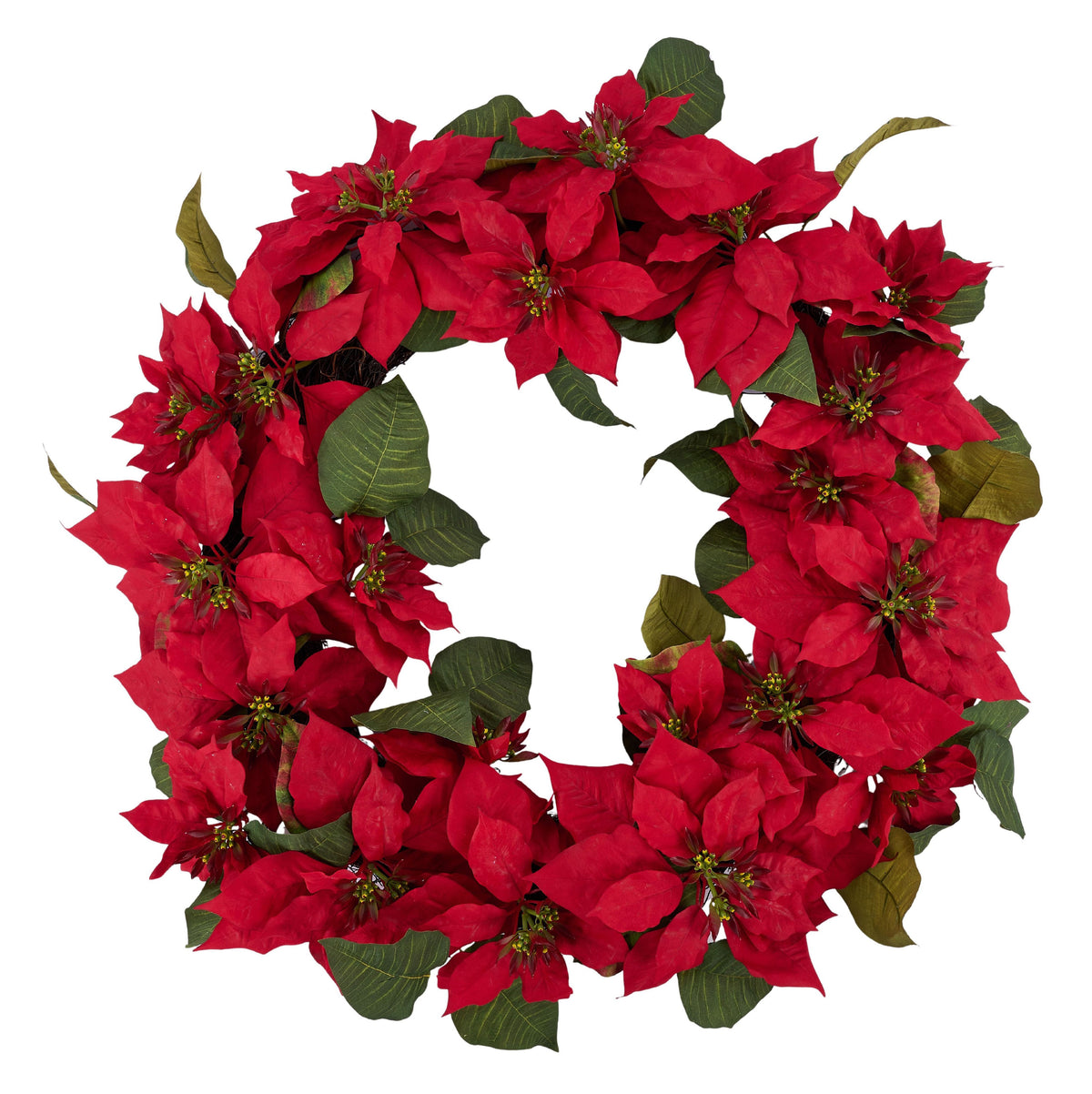 XX255824 | 36"Dia | Poinsettia Wreath | Red