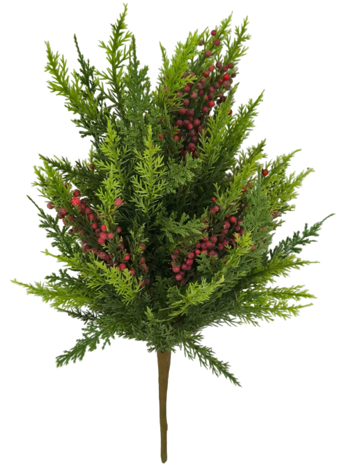 85952-RDGN | 19" | MIXED PINE BERRY BUSH | RED/GREEN