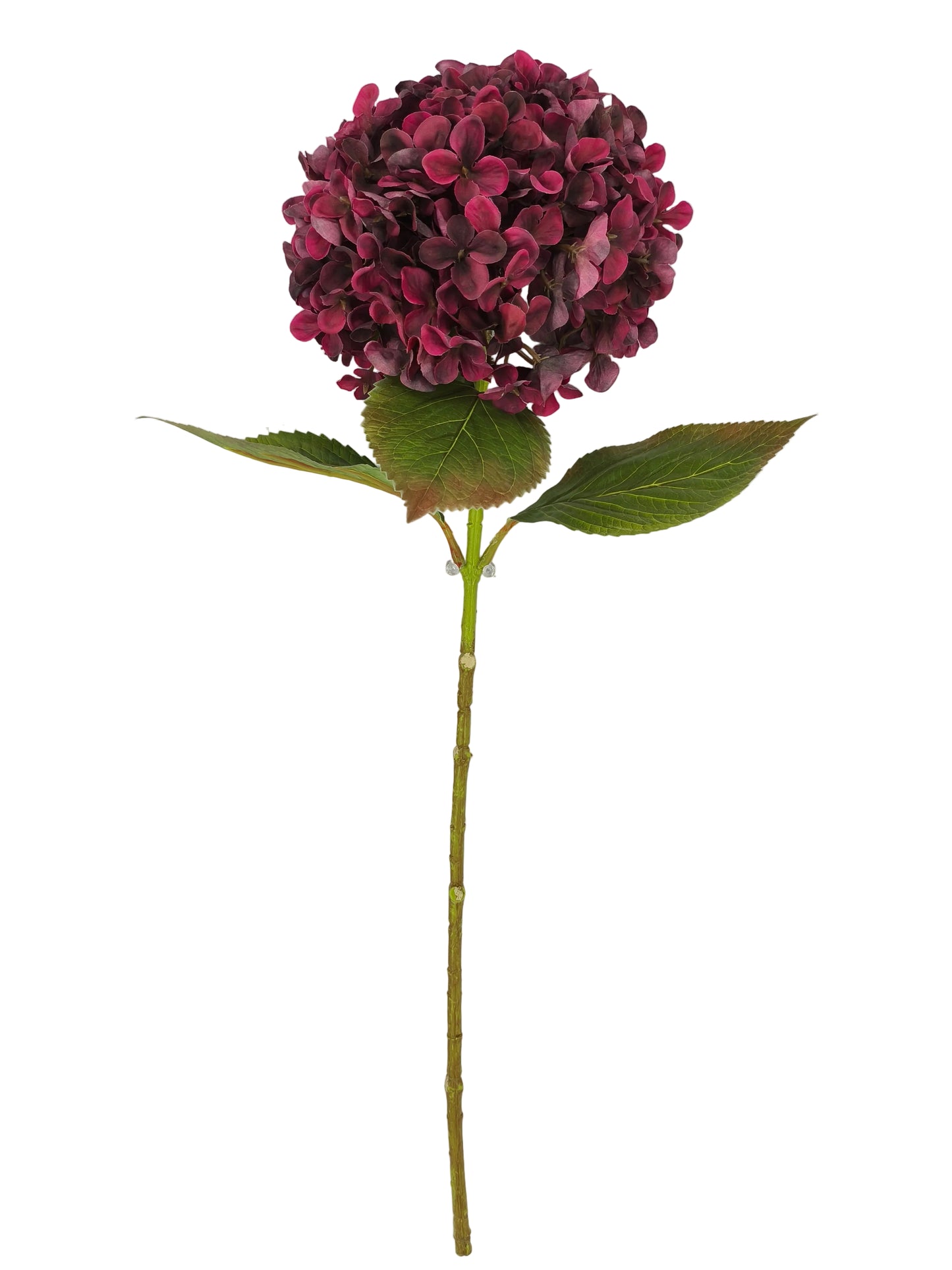 85991-BG | 27" | SINGLE HYDRANGEA SPRAY | BURGUNDY