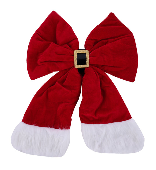 XC725424 |18"L x 14.5"W | Santa Belt Bow