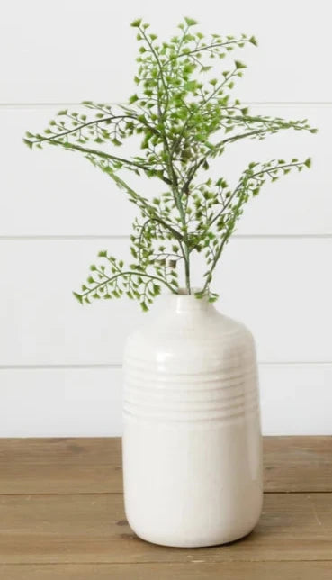 8PT1450 SM Cream Crackled Vase - A&B Wholesale Market Inc