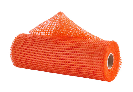 RE890020 | 10" |  Horizontal Wide Stripe Mesh |  Orange |  10yds