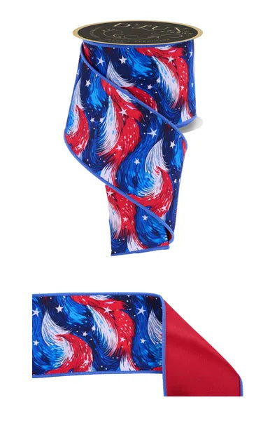 LX118419 | 4" | Patriotic Stars/Stripes Fused | 10yds