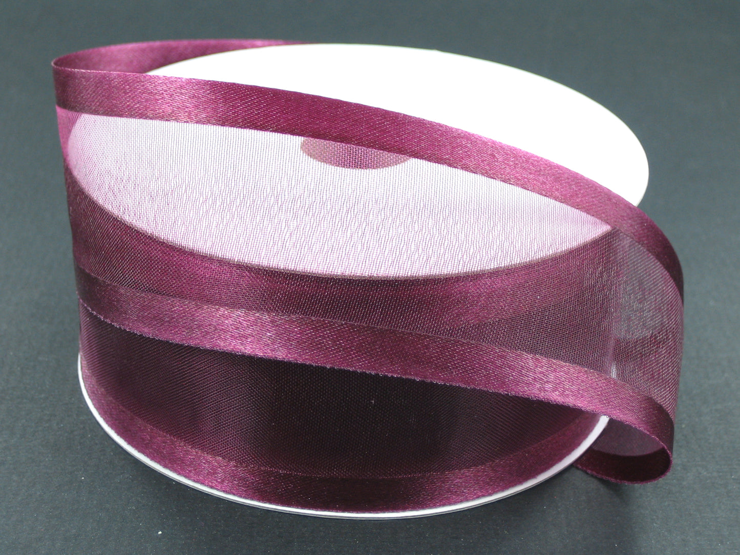 900809-10A | 1.5" | SATIN EDGE SHEER | BURGUNDY | 100YDS
