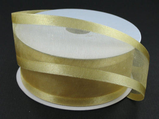 900809-14A | 1.5" | GOLD | SATIN EDGE SHEER | 100Y