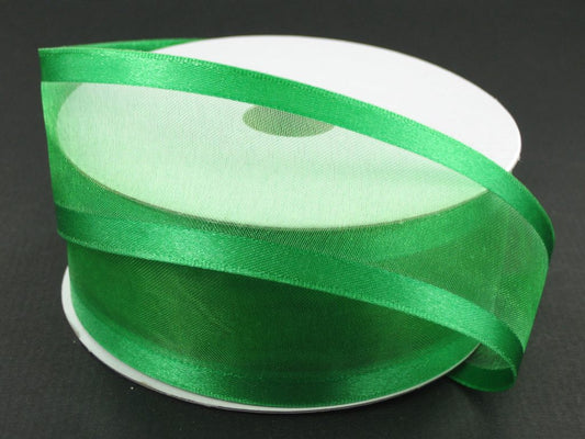 900809-17A  | 1.5" | EMERALD GREEN | SATIN EDGE SHEER | 100Y