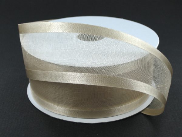 900809-35A | 1.5" | TOFFEE | SATIN EDGE SHEER | 100YD