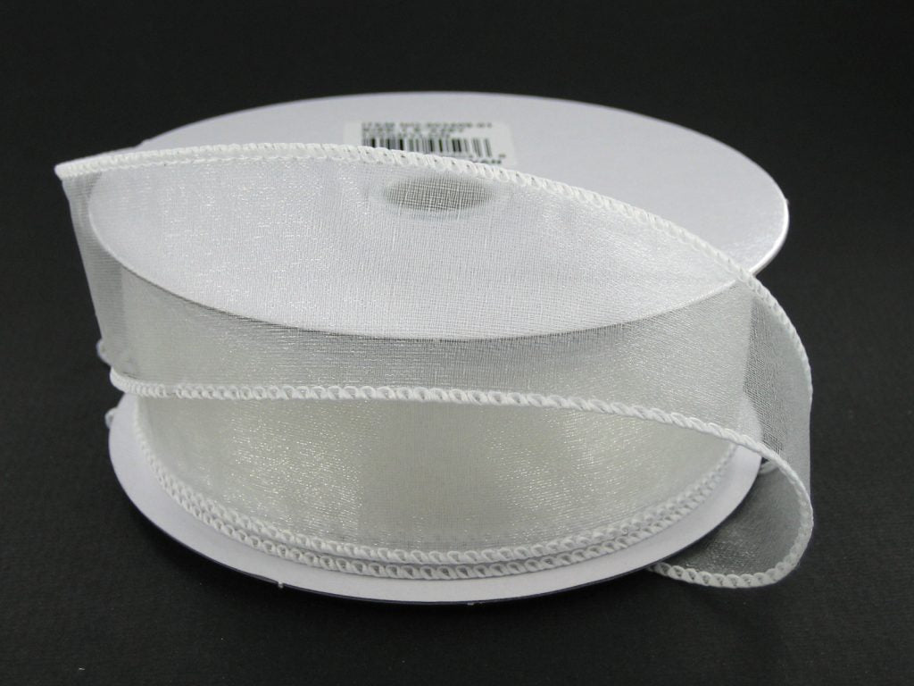 903409-01 | 1.5" | WIRED SHEER | WHITE | 25YDS