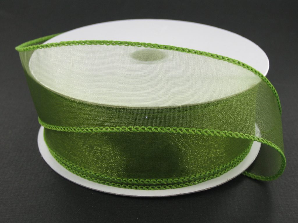 903409-08 | 1.5" | WIRED SHEER | MOSS GREEN | 25YDS