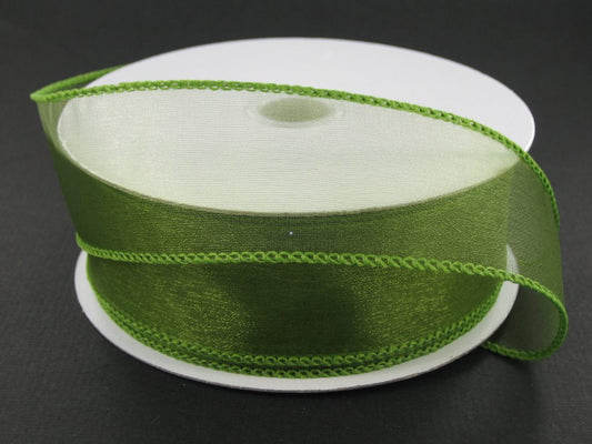 903409-08 | 1.5" | WIRED SHEER | MOSS GREEN | 25YDS