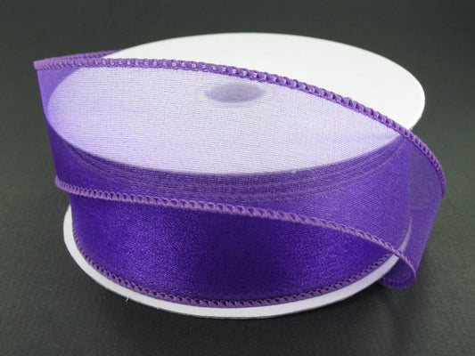 903409-11C PURPLE WIRED SHEER 1.5"X50Y