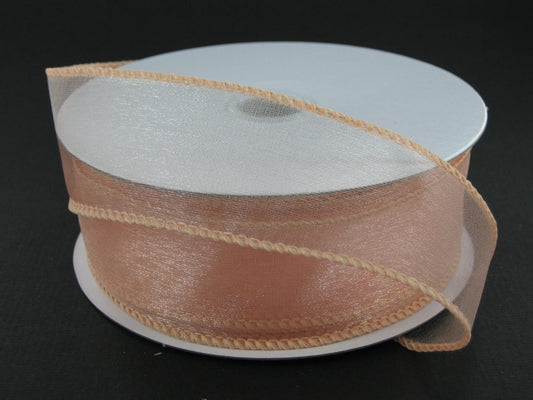 903409-23C | 1.5" | PEACH | WIRED SHEER | 50Y