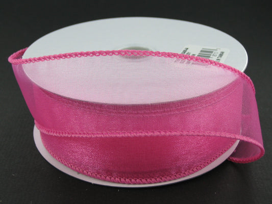 903409-44 | 1.5" | Wired Sheer | Hot Pink | 25yds