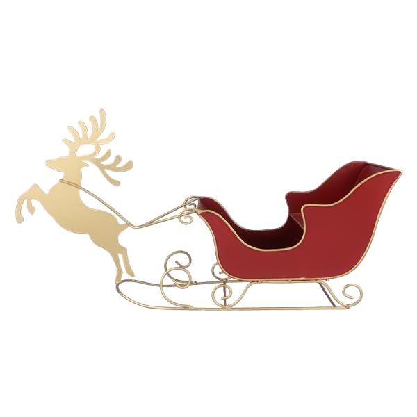 91713 | Metal Christmas Santa Sled