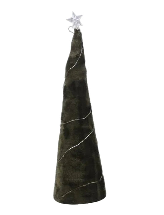 92118 | FABRIC CHRISTMAS TREE W/LED | 2 ASST. COLORS