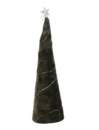 92119 | Fabric Christmas Tree w/Star Tree Topper & LED | 2 Asst. Colors