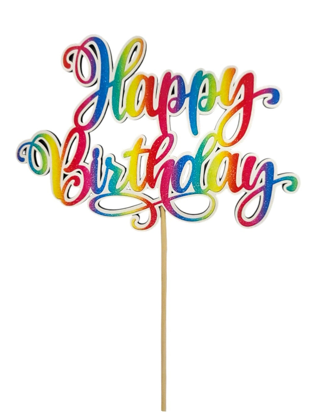 931020MUL | 23.5" | HAPPY BIRTHDAY PICK | 12PCS/CASE - A&B Wholesale Market Inc