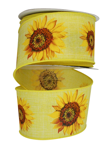 93255W-079-40F | Yellow | Sunflower Linen Day Wired Edge