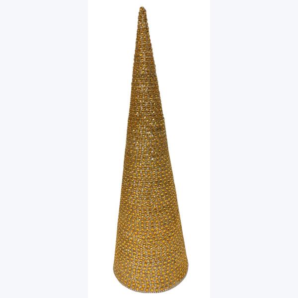 94110 | Beaded Cone Tree | Gold
