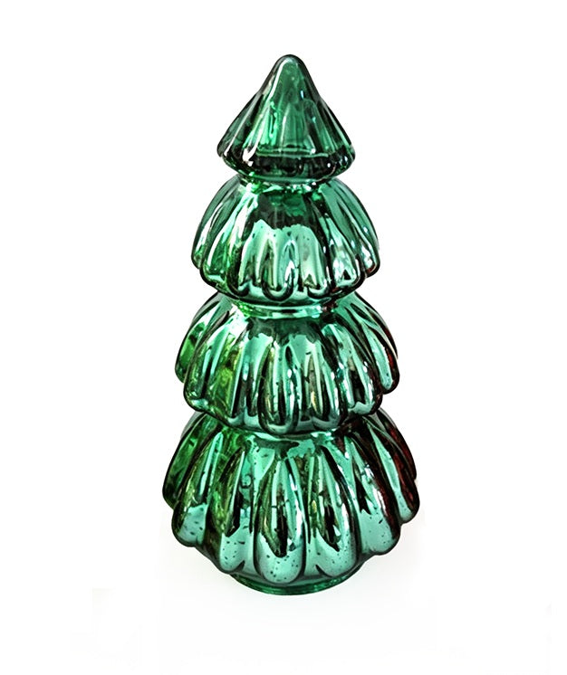 94368ASST | GLASS CHRISTMAS TREE | 3 ASST. COLORS | 1 EA.