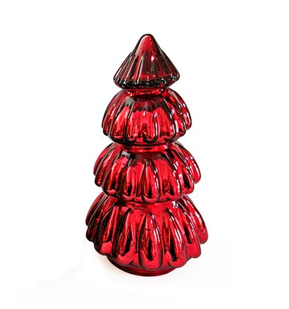94368ASST | GLASS CHRISTMAS TREE | 3 ASST. COLORS | 1 EA.