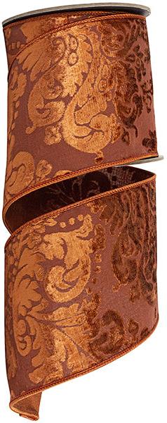 94460W-085-10D | 4" | COPPER | VELVET FILIGREE DELUXE WIRED EDGE