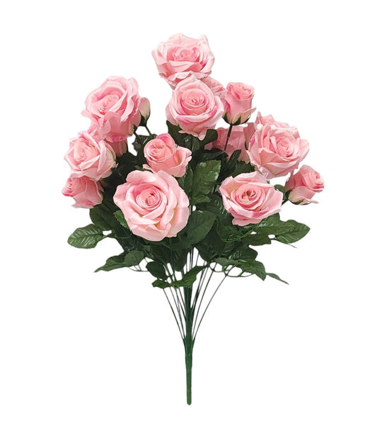 95848 | ROSE/BUD BUSH X18 | PINK