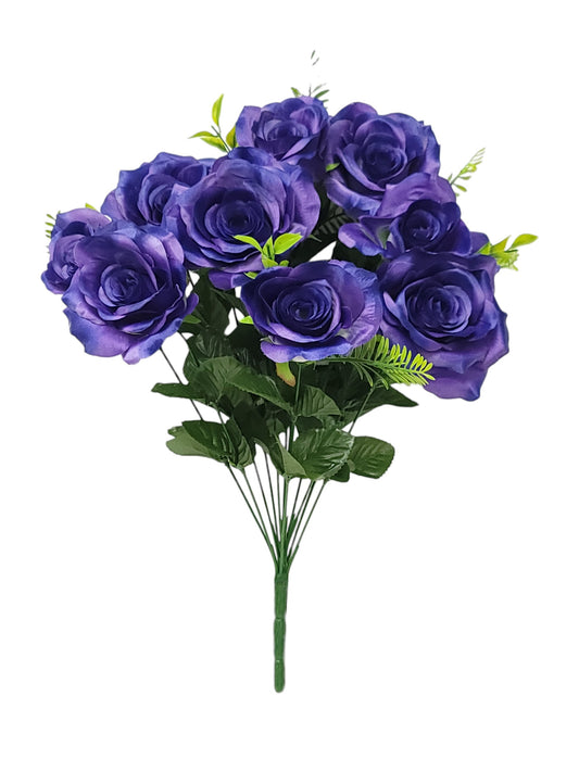 95864 | Rose/Bud Bush x12 | Purple