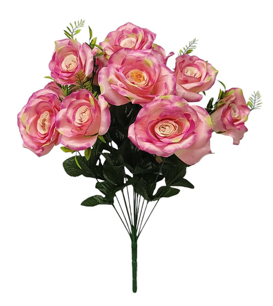 95865 | Rose/Bud Bush x12 | Beauty