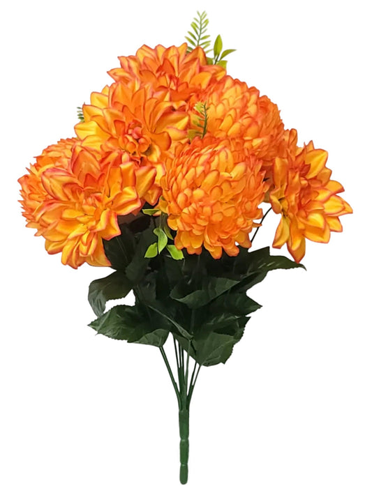 95923 | Dahlia/Mum x9 | Orange - A&B Wholesale Market Inc