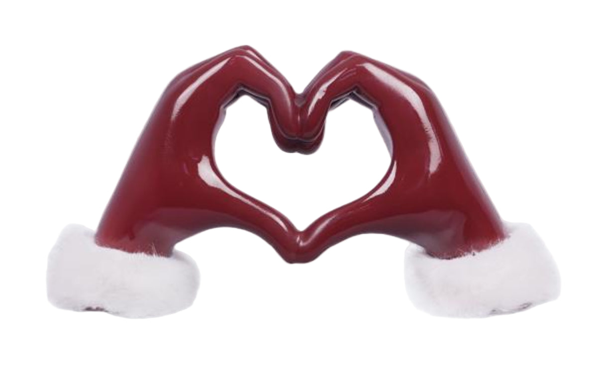 96020 | Resin Heart Gesture Hands | Red