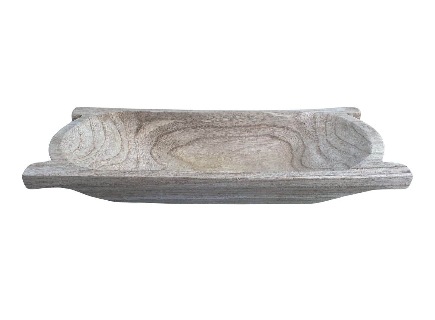 AW9880 | 21"L x 11"W | Paulownia Oval Dough Bowl
