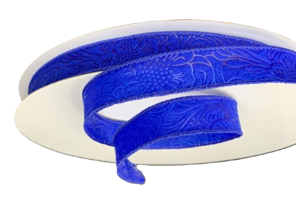 984205-25C  | 7/8" | ROYAL BLUE | FLOWER EMBOSSED | WATER RESISTANT | 50YD