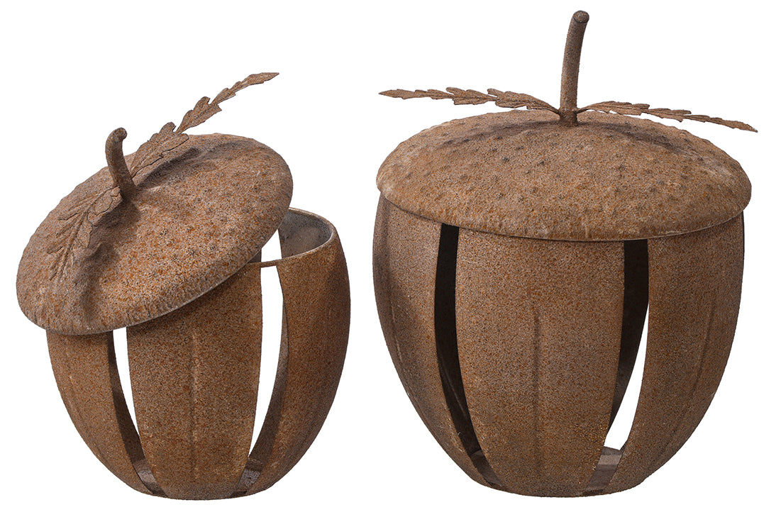 A26031 | Metal Acorn Container | 2pcs/Set