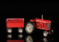 AM041824 Metal Tractor w/Cart Red - A&B Wholesale Market Inc