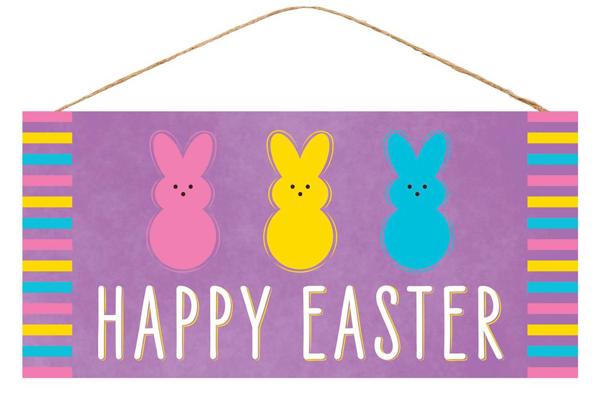 AP8776 Happy Easter Bunny Sign 12.5"L - A&B Wholesale Market Inc