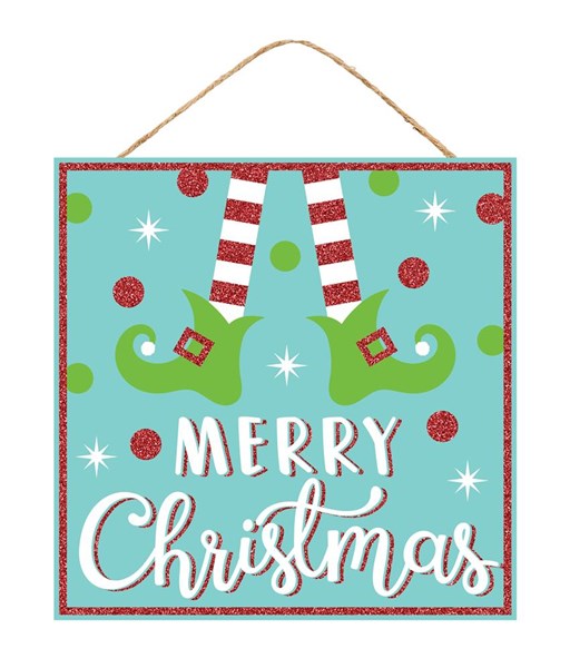 AP897060 Merry Xmas Elf Sign - A&B Wholesale Market Inc