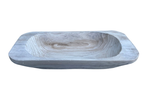 AW987931   20"L x 9.5"W Paulownia Dough Bowl