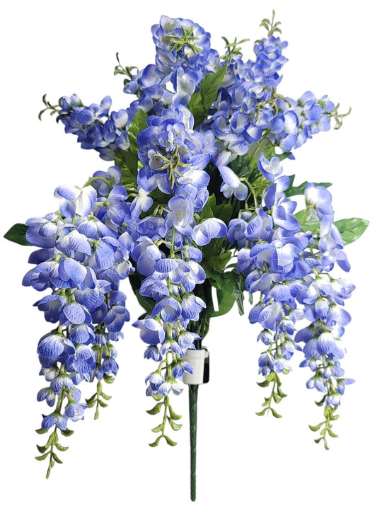 B24414-BLUE | Hanging Wisteria X14 Heads