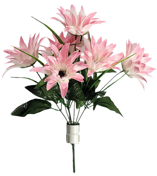 B24556-PINK PINEAPPLE MUM X6 HEADS PINK