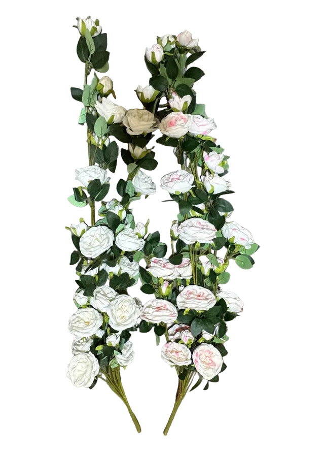 BF10242WH |50" | DAVID AUSTIN ROSE HANGING BUSH | WHITE
