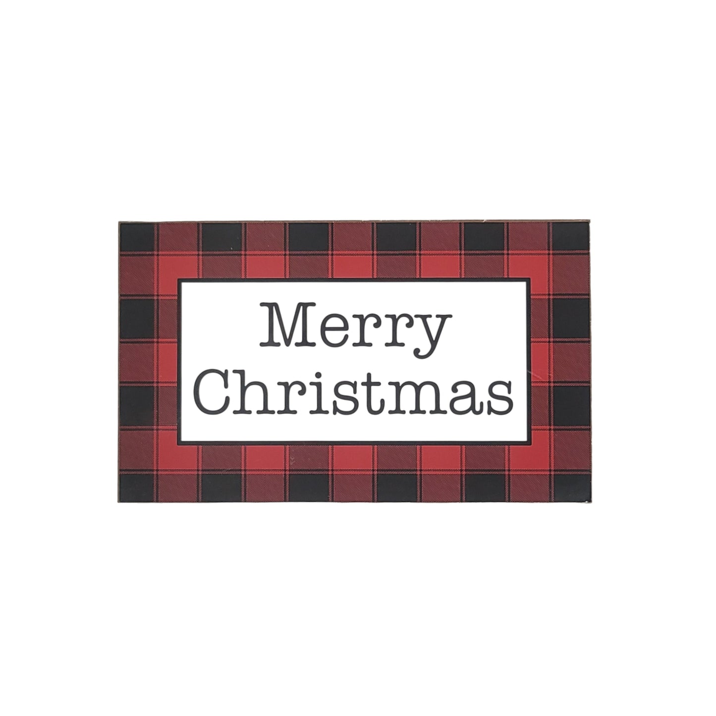 C22223 | Merry Xmas Block | Red/Black | 2 Assorted Styles