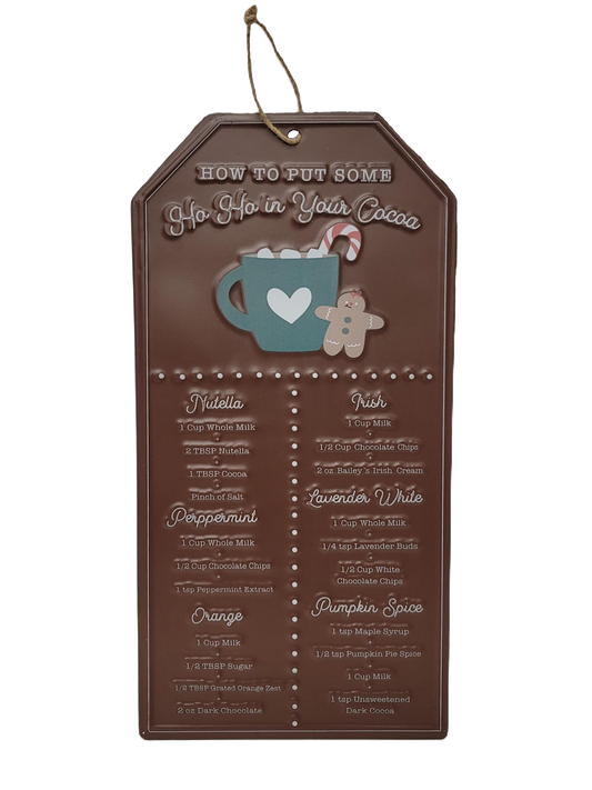 C22292 Cocoa Recipe Hanger